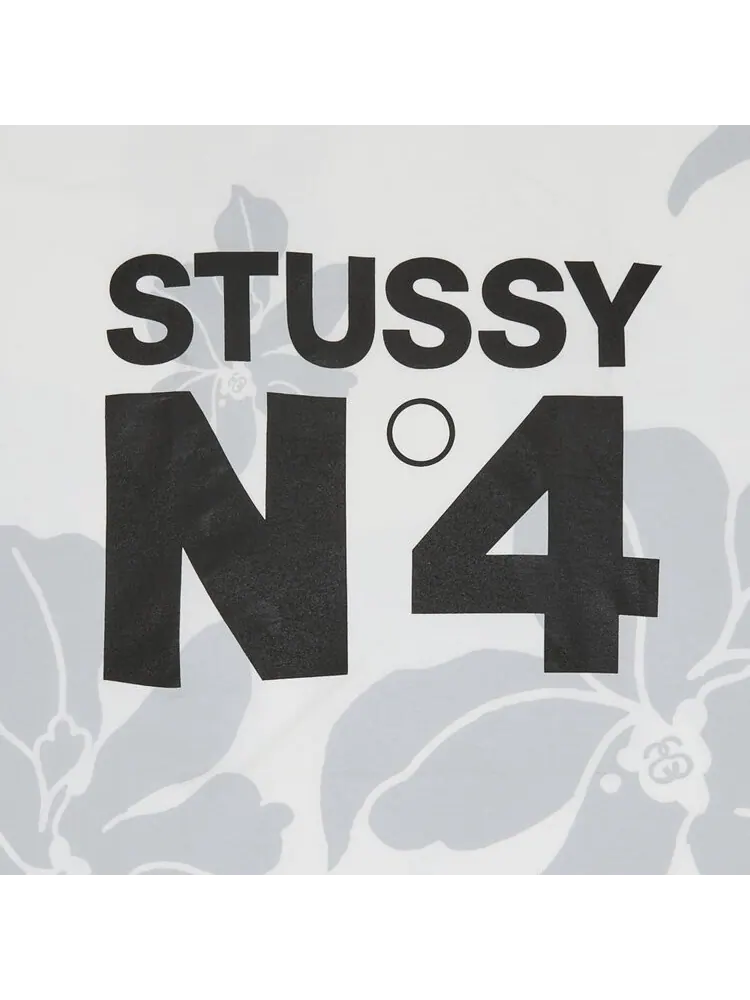 Футболка Stussy No. 4 Flowers 'White' — изображение 3 из 3, белый