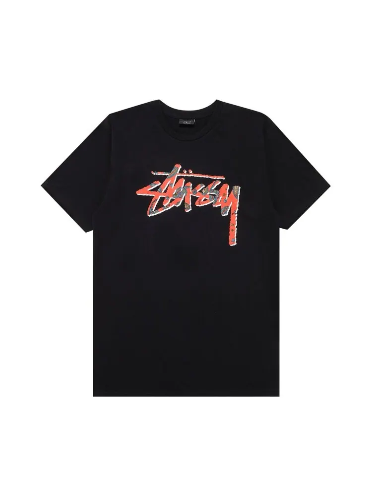 Футболка Stussy Paisley Stock 'Black' — изображение 1 из 3, черный