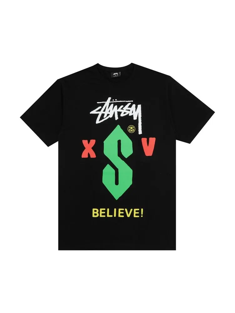 Футболка Stussy Believe 'Black' — изображение 1 из 3, черный