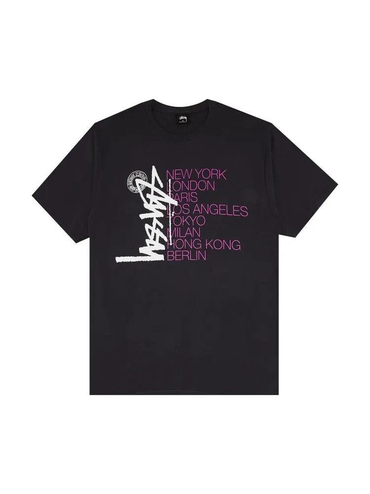 Футболка Stussy Buana Stack 'Charcoal' — изображение 1 из 3, серый