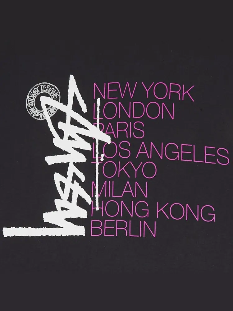 Футболка Stussy Buana Stack 'Charcoal' — изображение 3 из 3, серый