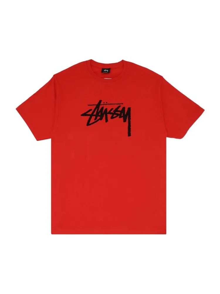 Футболка Stussy Stock 'Red' — изображение 1 из 3, красный