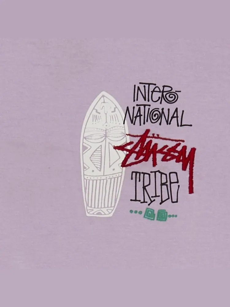 Футболка Stussy IST Mask 'Light Purple' — изображение 3 из 3, фиолетовый