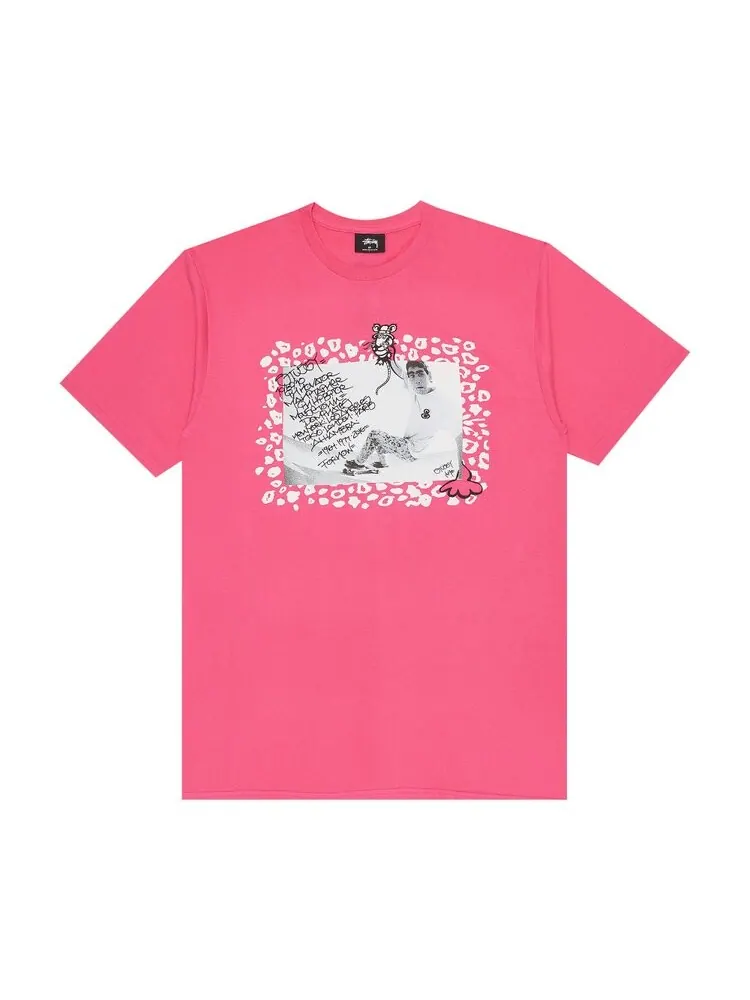Футболка Stussy Lance 'Pink' — изображение 1 из 3, розовый