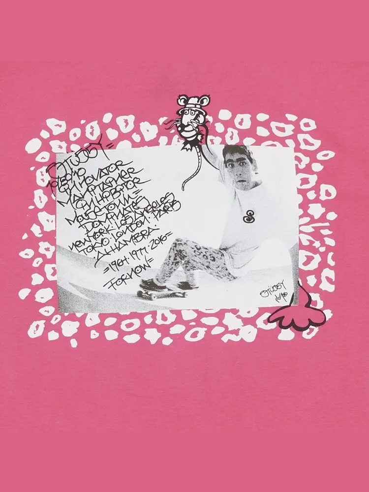 Футболка Stussy Lance 'Pink' — изображение 3 из 3, розовый