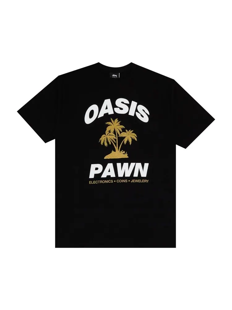 Футболка Stussy Oasis Pawn 'Black' — изображение 1 из 3, черный