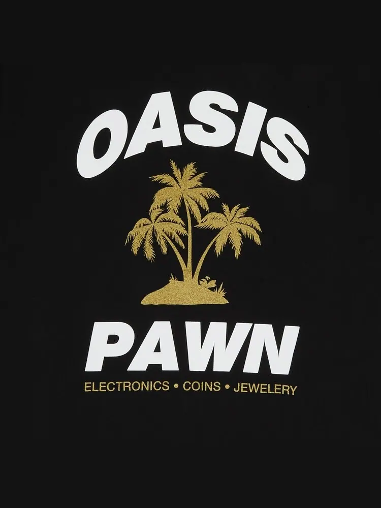 Футболка Stussy Oasis Pawn 'Black' — изображение 3 из 3, черный