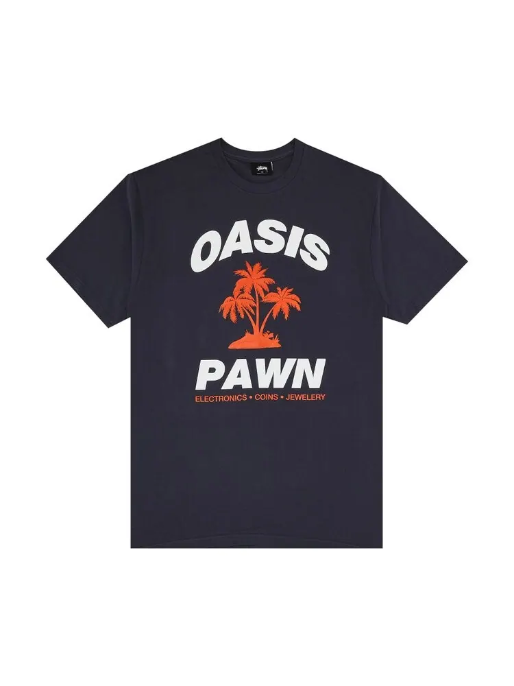 Футболка Stussy Oasis Pawn 'Midnight' — изображение 1 из 3, синий