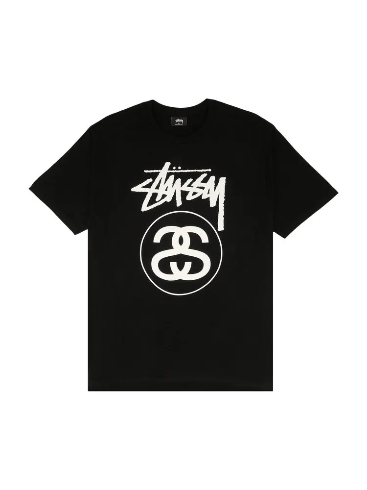 Футболка Stussy Stock Link 'Black' — изображение 1 из 3, черный