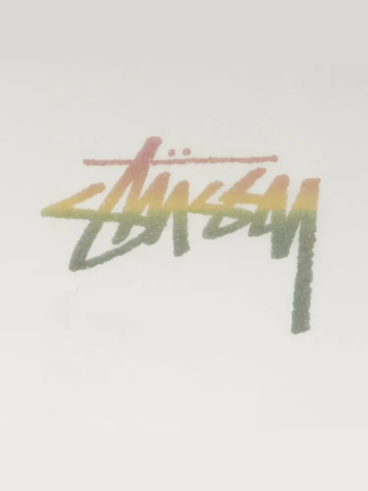 Футболка Stussy Stock Fade 'White' — изображение 3 из 3, белый