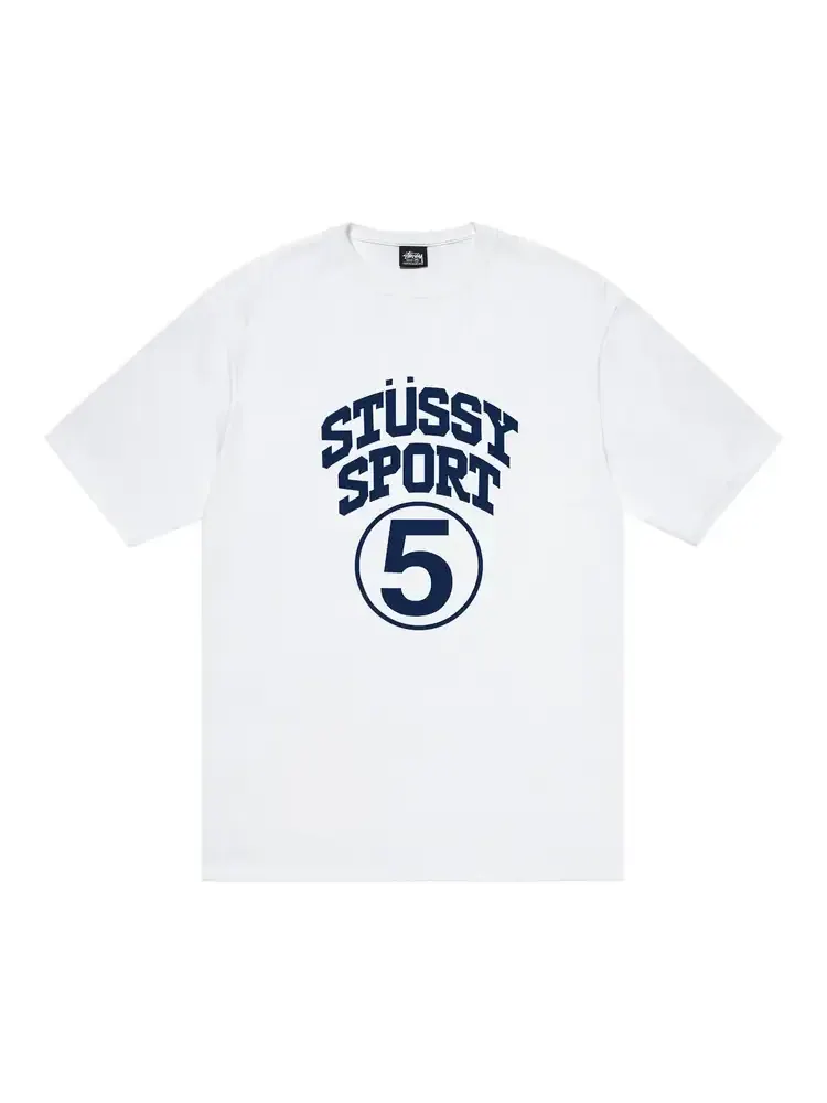Футболка Stussy 5 Sport — изображение 1 из 1, белый