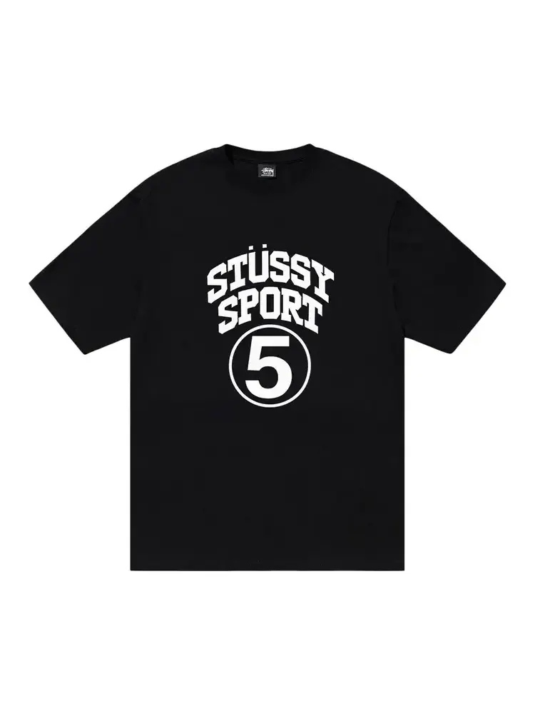 Футболка Stussy 5 Sport — изображение 1 из 1, черный