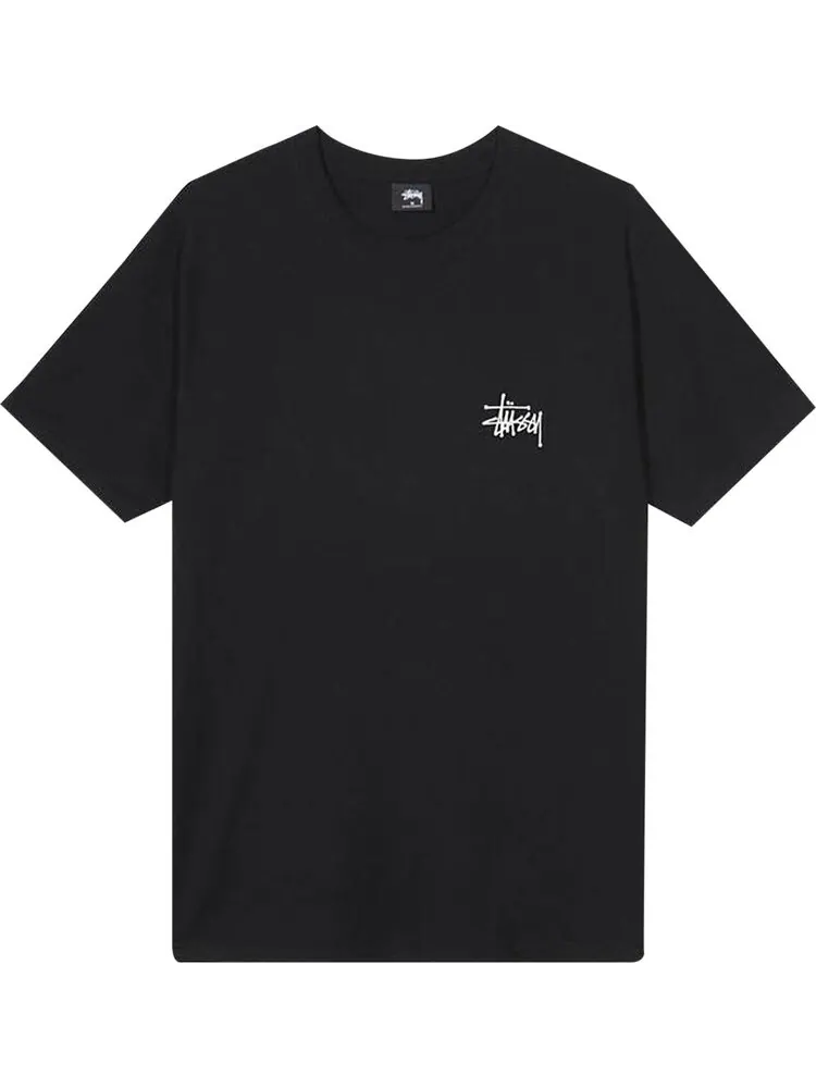 Футболка Stussy Basic Tee 'Black' — изображение 1 из 2, черный