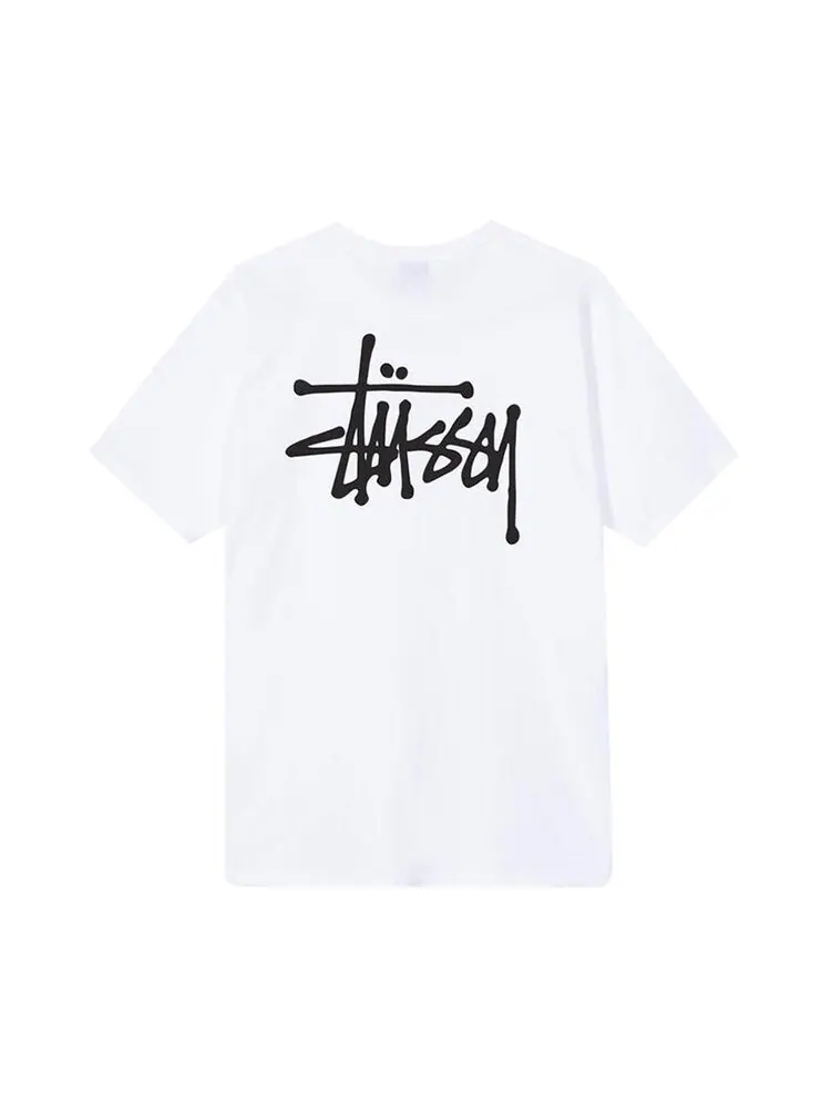 Футболка Stussy Basic Tee 'White' — изображение 2 из 2, белый