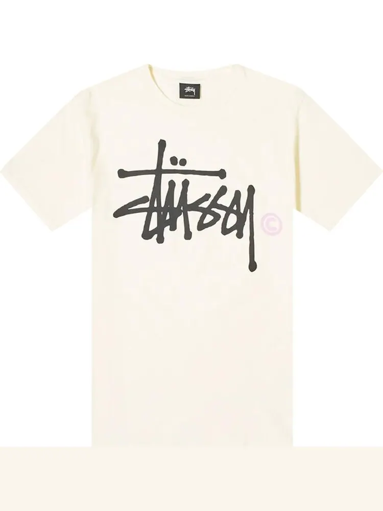 Футболка Stussy Basic Logo Pigment Dyed Tee 'Natural' — изображение 1 из 1, загар