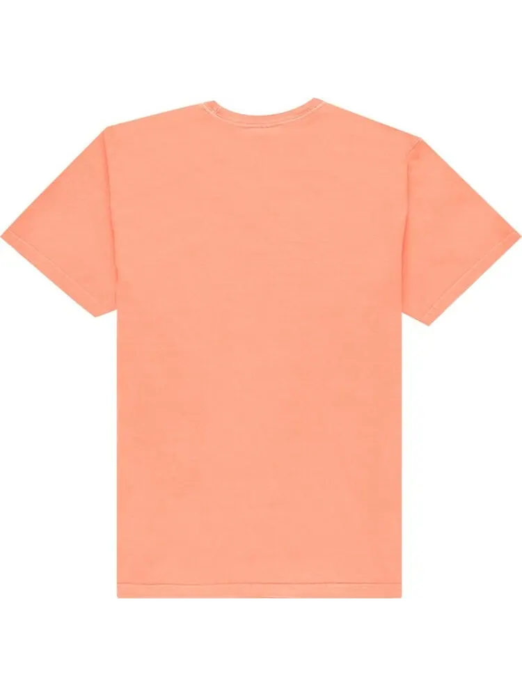Футболка Stussy Basic Logo Pig. Dyed Tee 'Neon Orange' — изображение 2 из 2, оранжевый