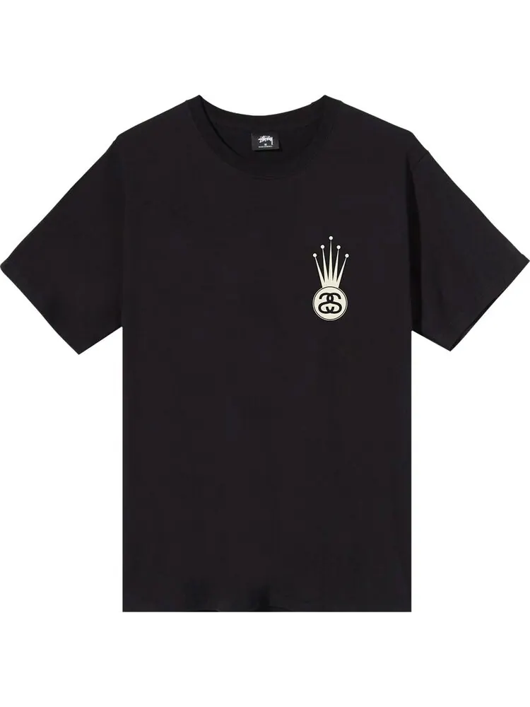 Футболка Stussy Crown Link Tee 'Black' — изображение 1 из 2, черный