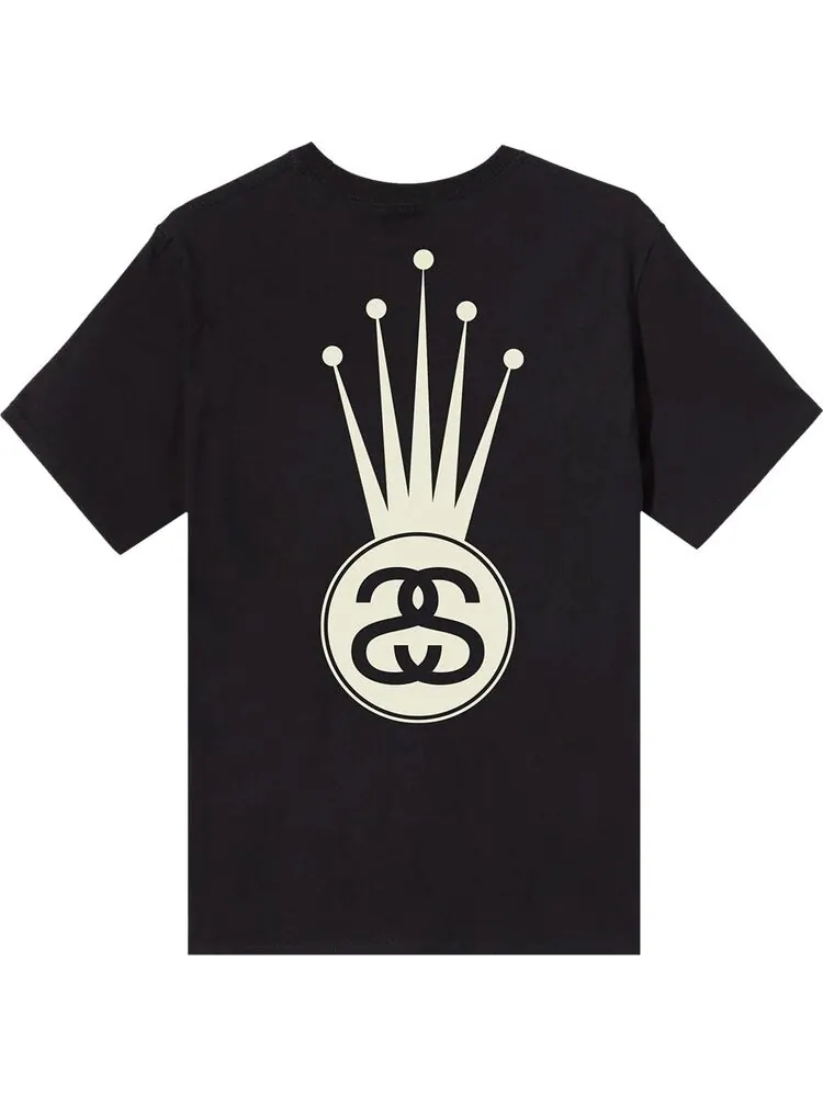 Футболка Stussy Crown Link Tee 'Black' — изображение 2 из 2, черный