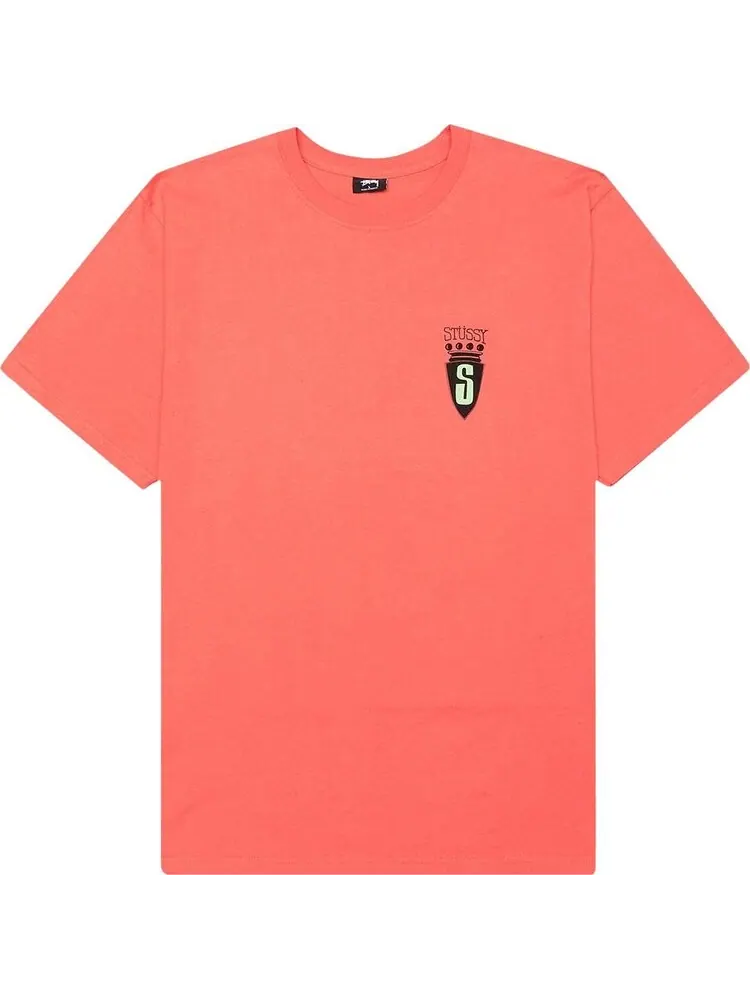 Футболка Stussy S Crest Tee 'Pale Red' — изображение 1 из 3, красный
