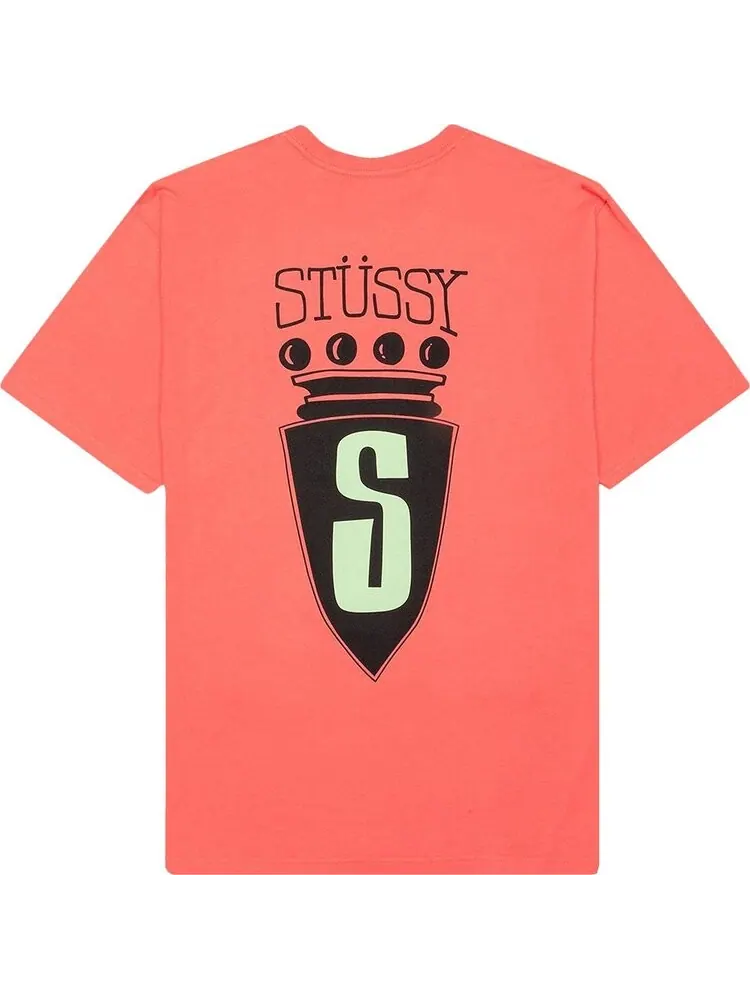 Футболка Stussy S Crest Tee 'Pale Red' — изображение 2 из 3, красный