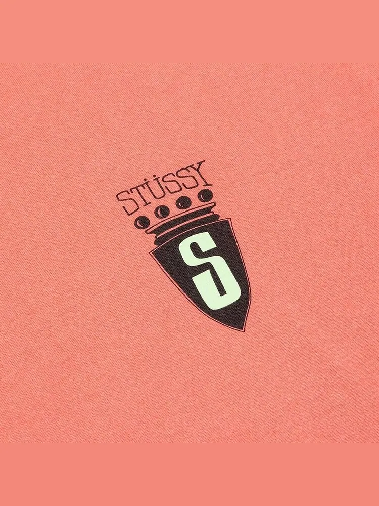 Футболка Stussy S Crest Tee 'Pale Red' — изображение 3 из 3, красный