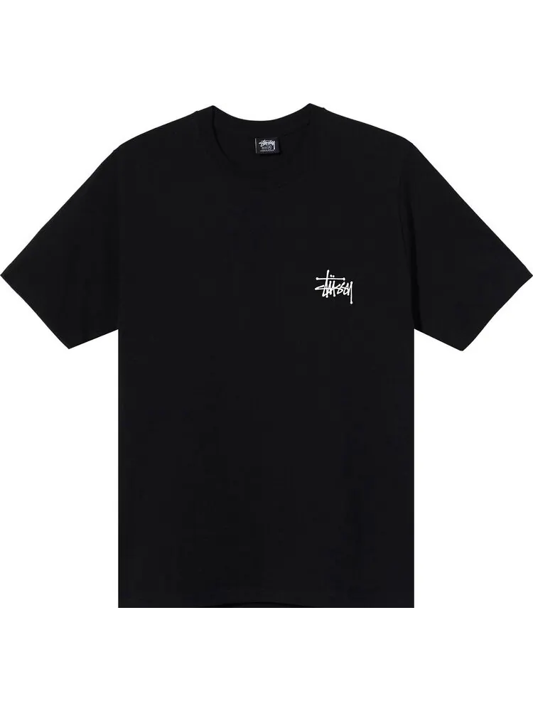 Футболка Stussy Basic Tee 'Black' — изображение 1 из 2, черный