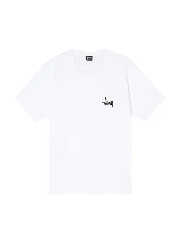 Футболка Stussy Basic Logo Tee 'White' — изображение 1 из 2, белый