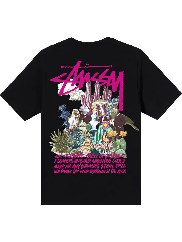 Футболка Stussy Psychedelic Tee 'Black' — изображение 2 из 2, черный