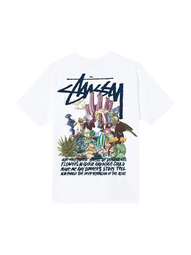 Футболка Stussy Psychedelic Tee 'White' — изображение 2 из 2, белый