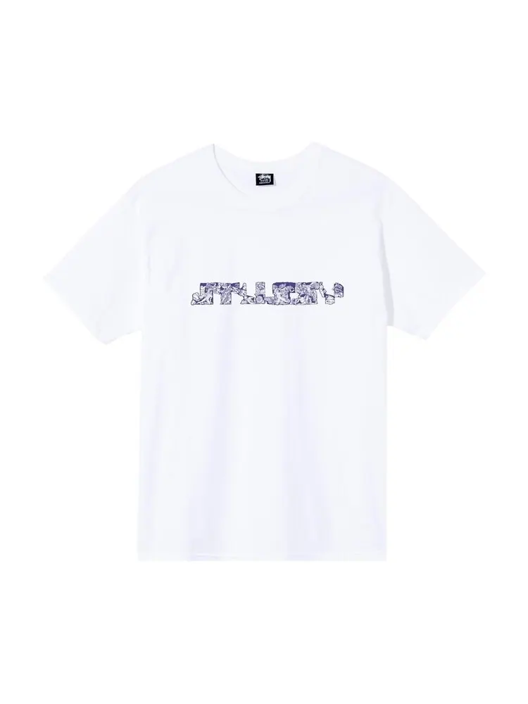 Футболка Stussy Sculptures Tee 'White' — изображение 1 из 2, белый