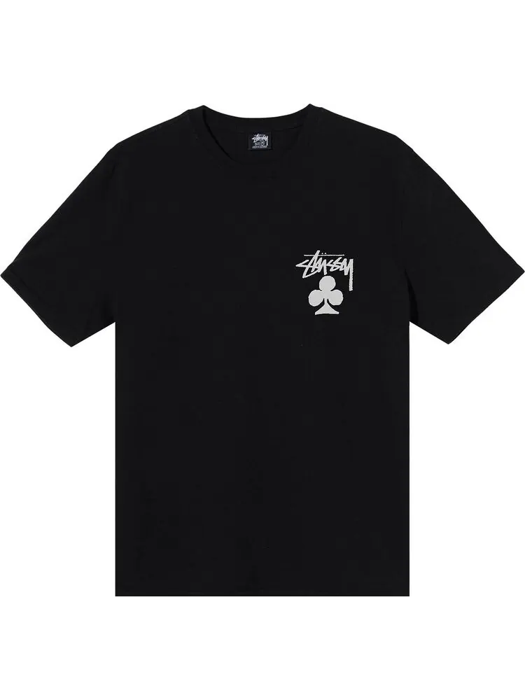 Футболка Stussy Club Pigment Dyed Tee 'Black' — изображение 1 из 2, черный