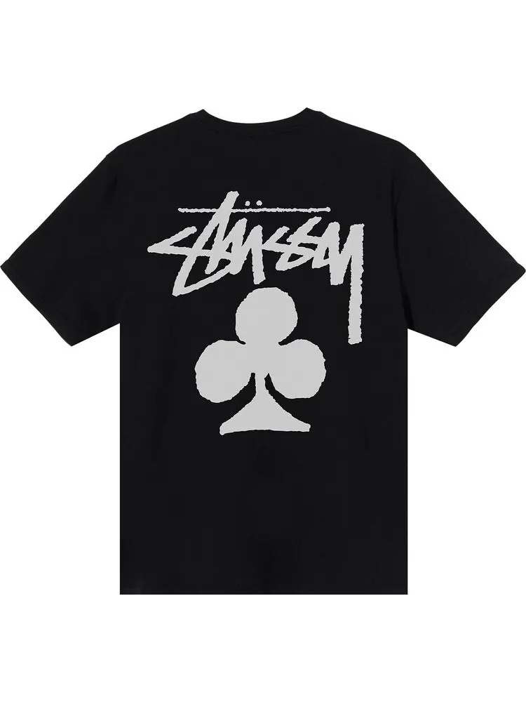 Футболка Stussy Club Pigment Dyed Tee 'Black' — изображение 2 из 2, черный