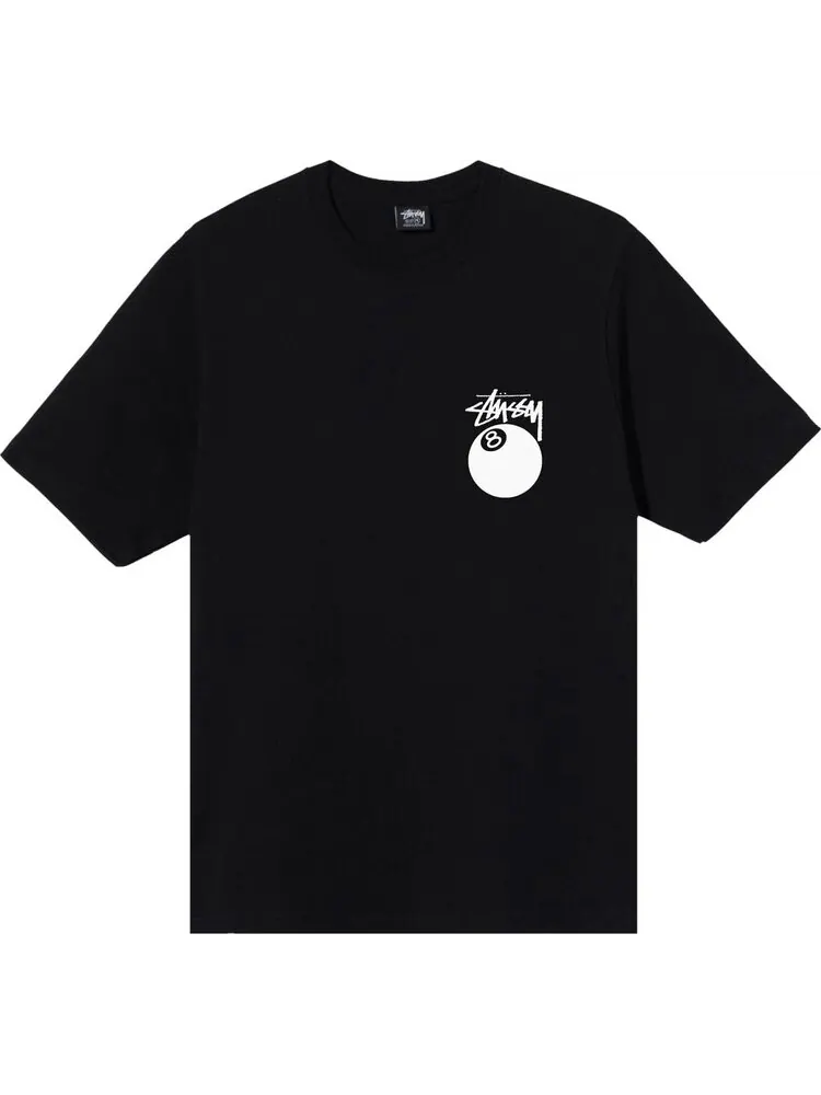 Футболка Stussy 8 Ball Tee 'Black' — изображение 1 из 2, черный