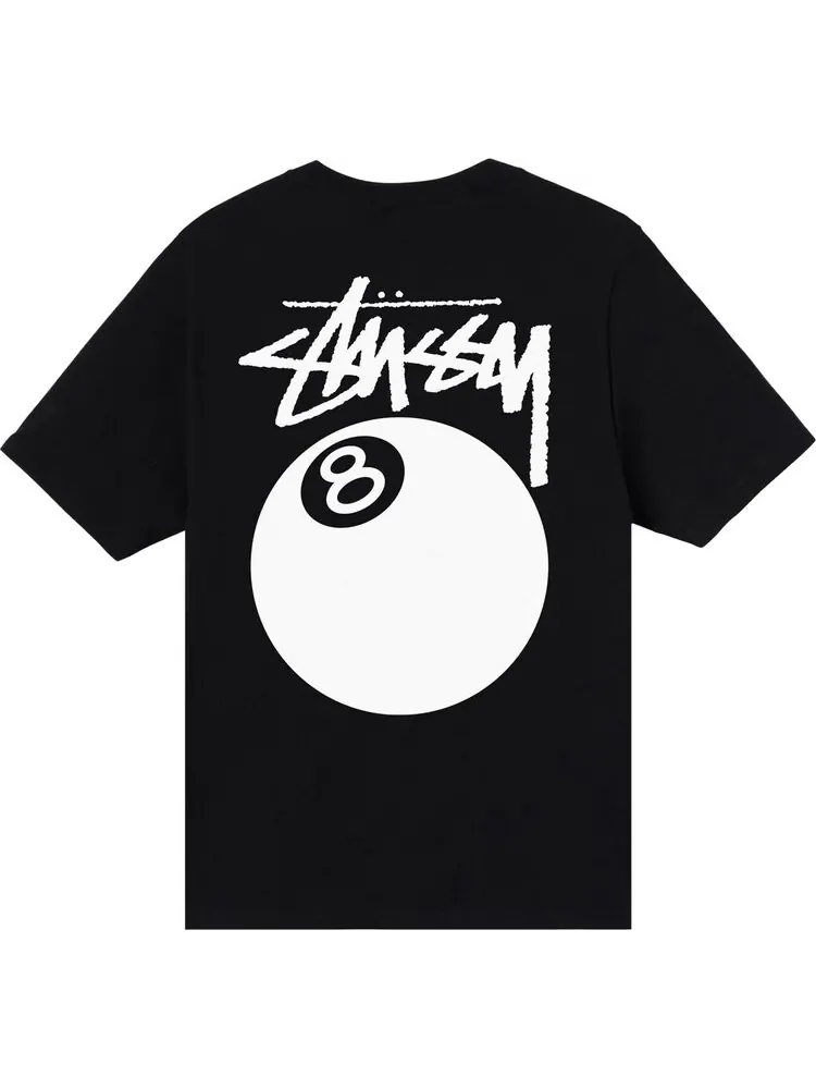 Футболка Stussy 8 Ball Tee 'Black' — изображение 2 из 2, черный