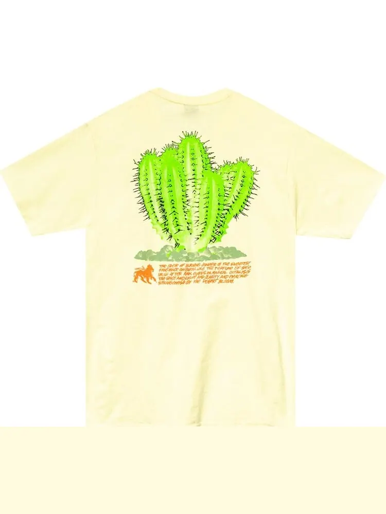 Футболка Stussy Desert Bloom Tee 'Pale Yellow' — изображение 2 из 2, желтый