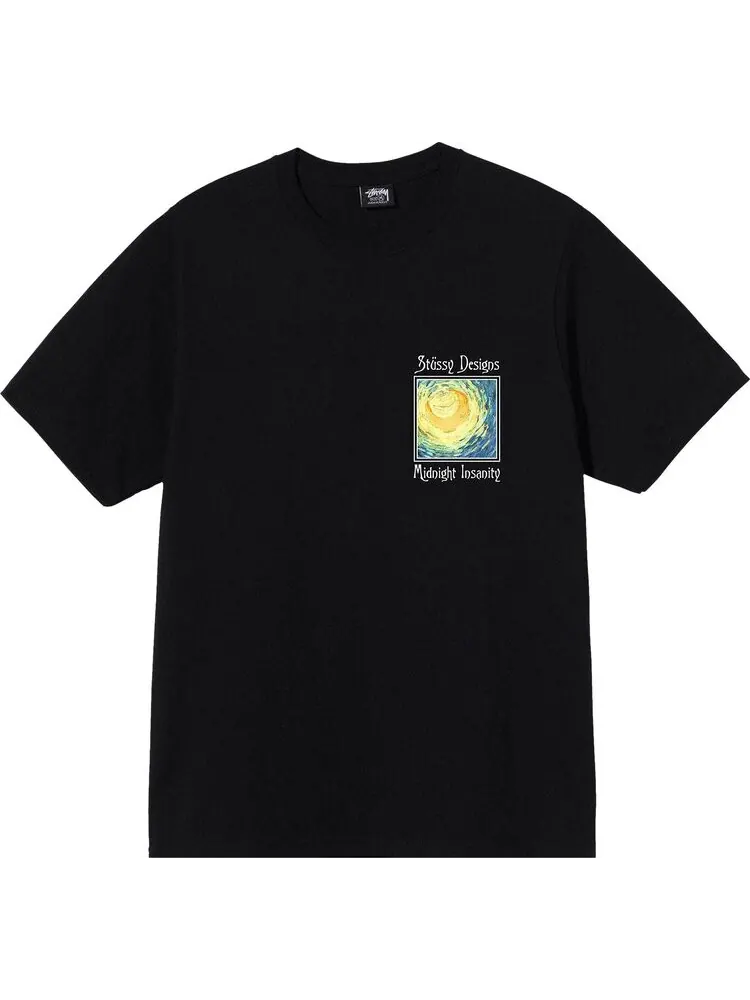 Футболка Stussy Midnight Insanity Tee 'Black' — изображение 1 из 2, черный