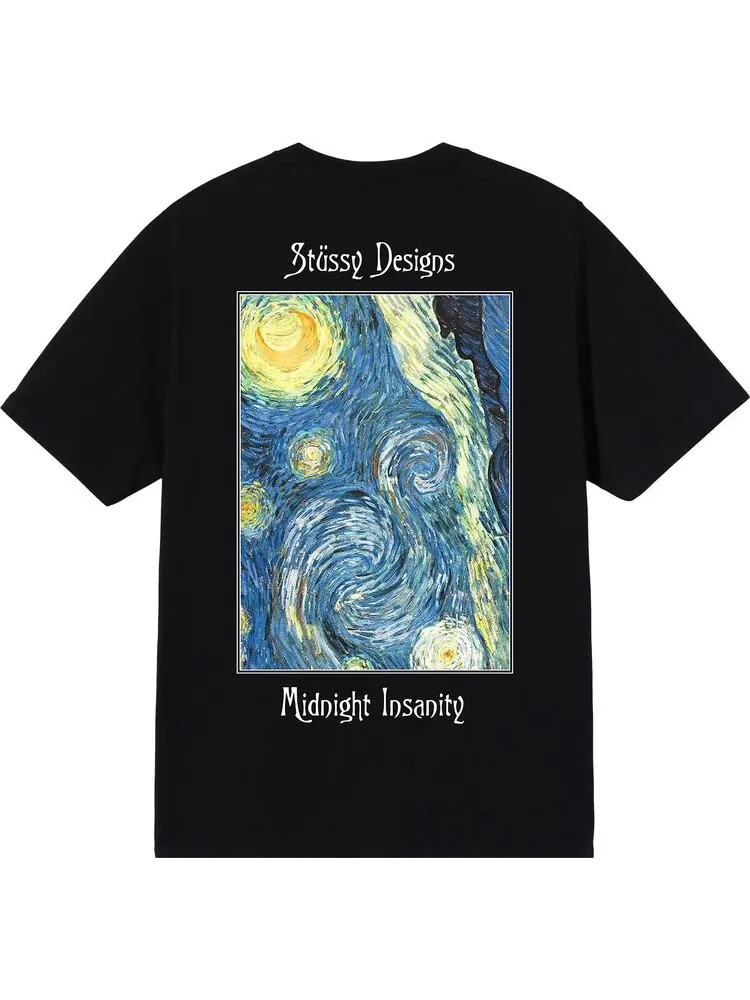 Футболка Stussy Midnight Insanity Tee 'Black' — изображение 2 из 2, черный