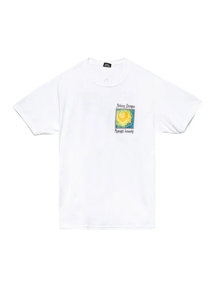 Футболка Stussy Midnight Insanity Tee 'White' — изображение 1 из 2, белый