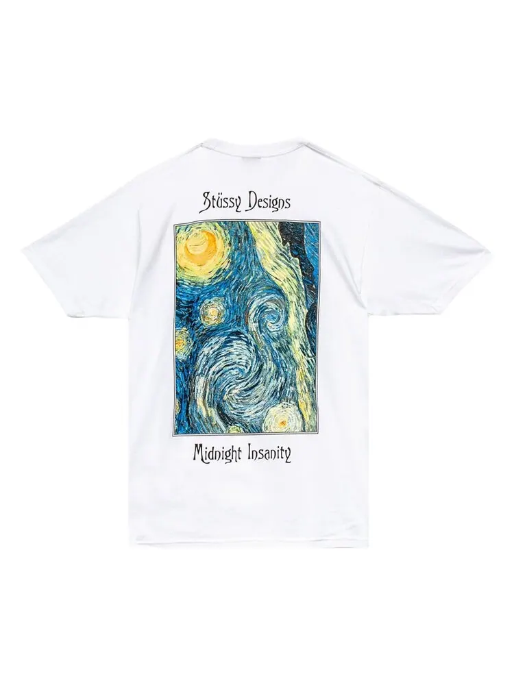 Футболка Stussy Midnight Insanity Tee 'White' — изображение 2 из 2, белый