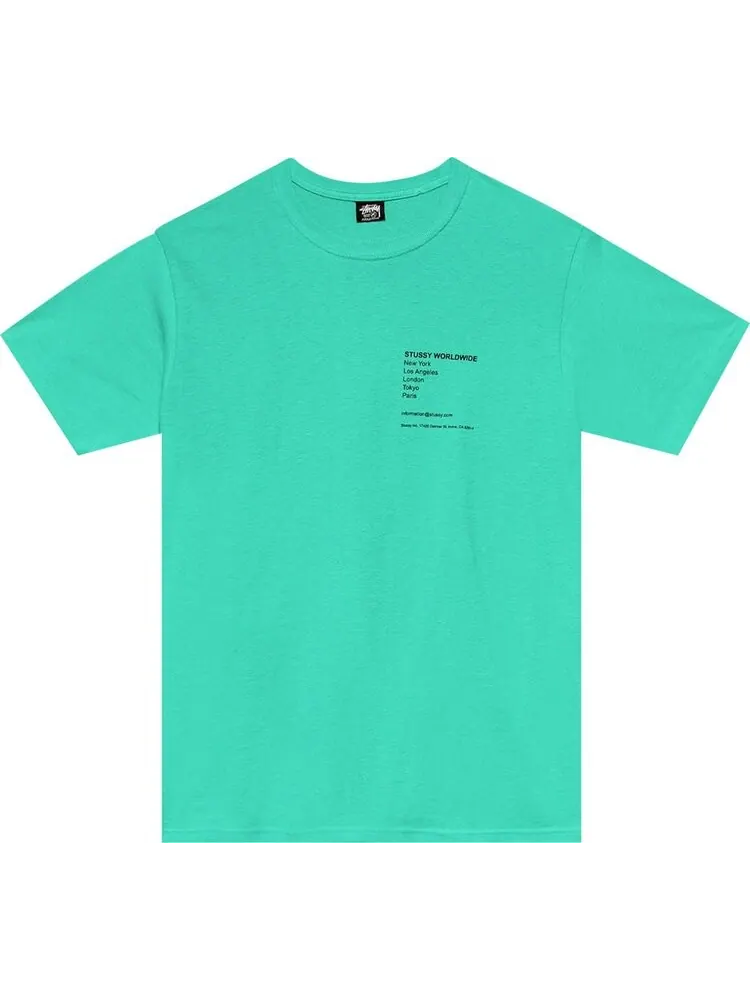 Футболка Stussy Modern Leaders Tee 'Green' — изображение 1 из 2, зеленый