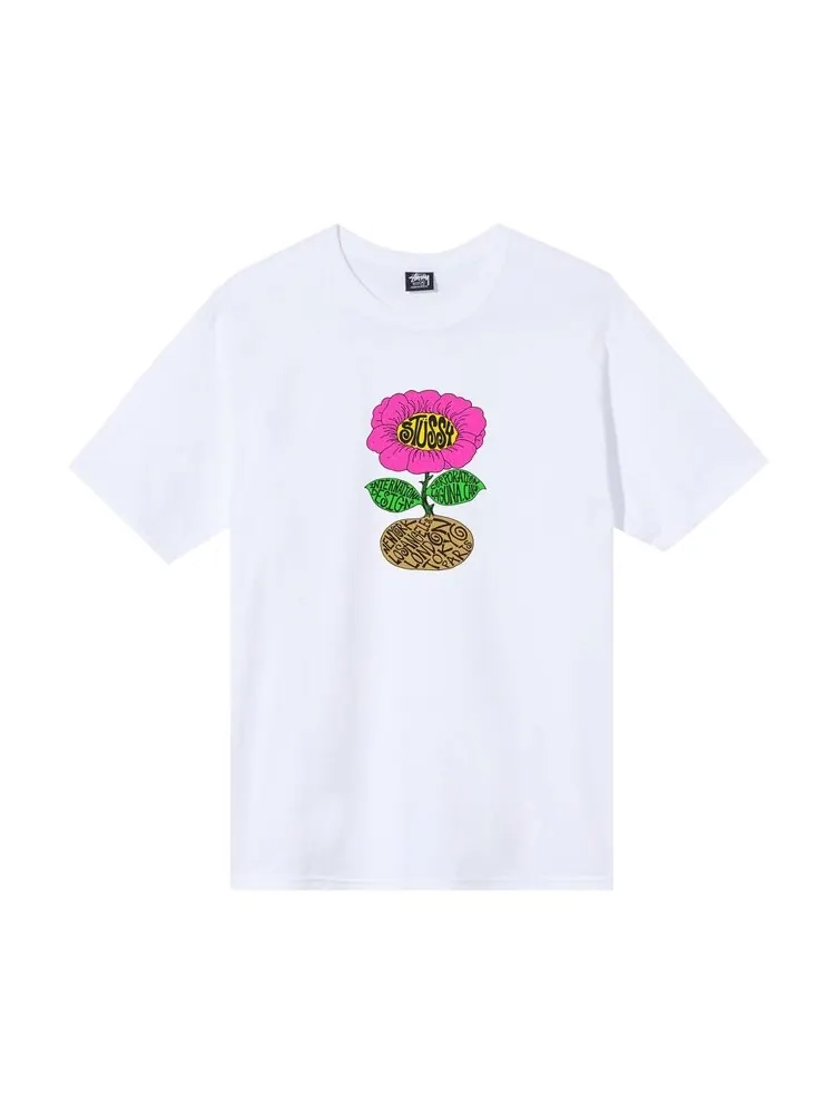 Футболка Stussy Sunflower Tee 'White' — изображение 1 из 2, белый