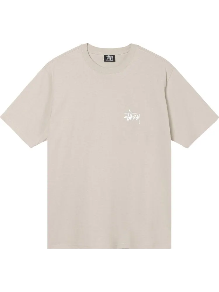 Футболка Stussy Basic Tee 'Smoke' — изображение 1 из 2, серый