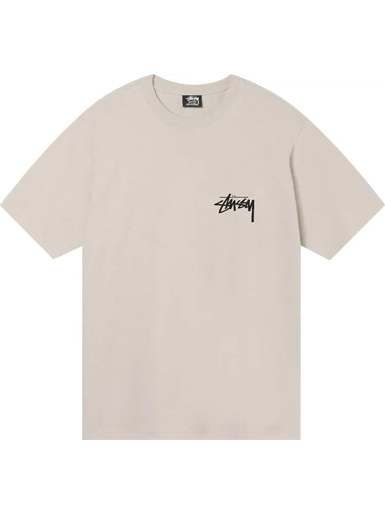 Футболка Stussy Fuzzy Dice Tee 'Smoke' — изображение 1 из 2, бежевый