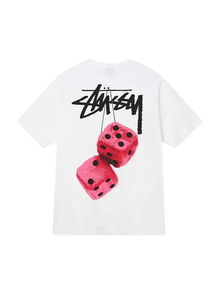Футболка Stussy Fuzzy Dice — изображение 2 из 2, белый