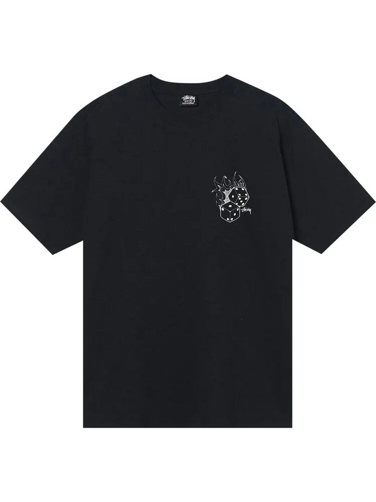 Футболка Stussy Fire Dice Tee 'Black' — изображение 1 из 2, черный