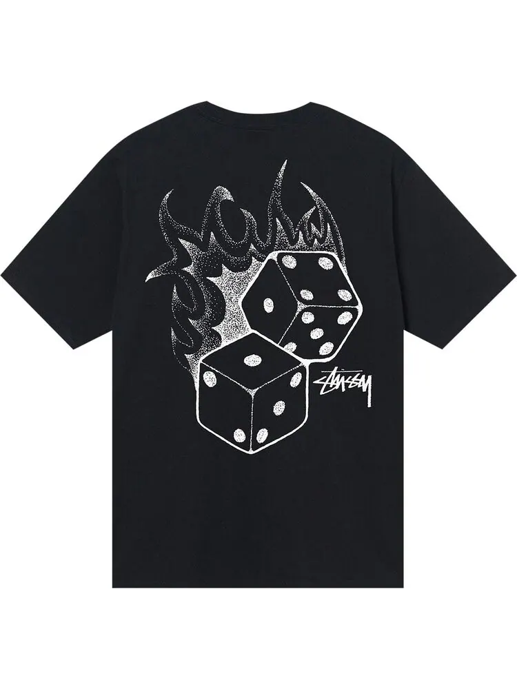 Футболка Stussy Fire Dice Tee 'Black' — изображение 2 из 2, черный