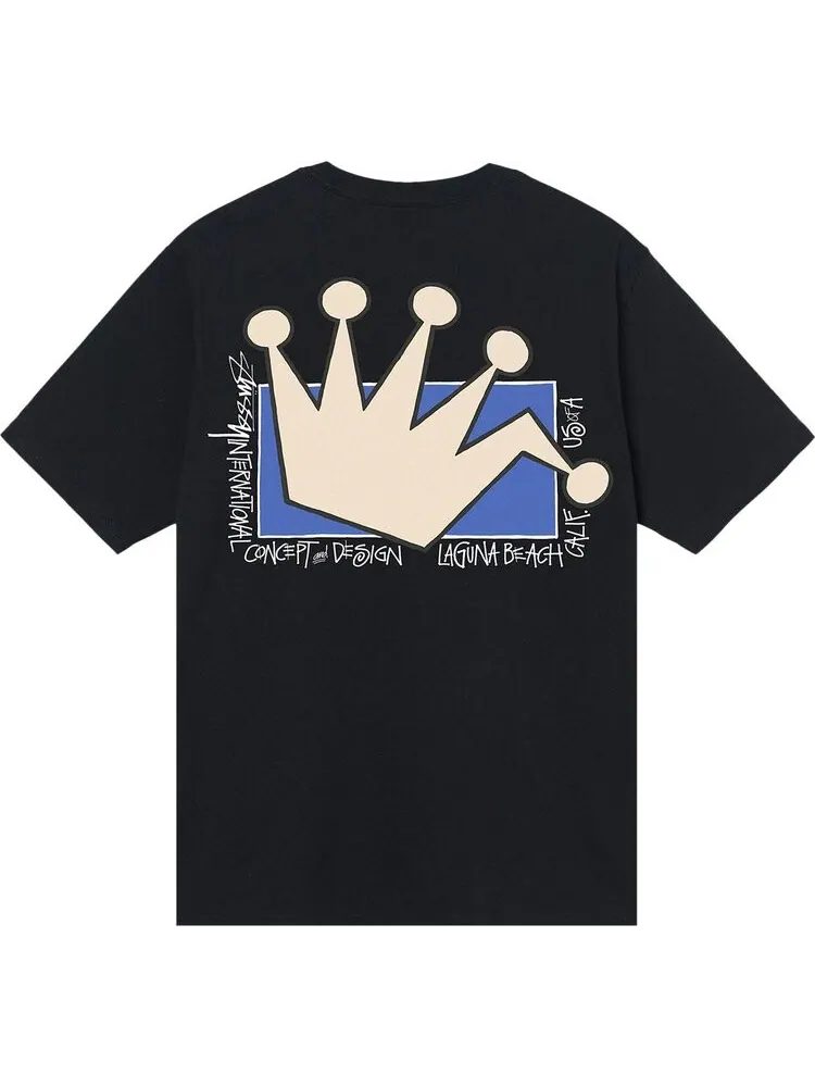 Футболка Stussy LB Crown Tee 'Black' — изображение 2 из 2, черный