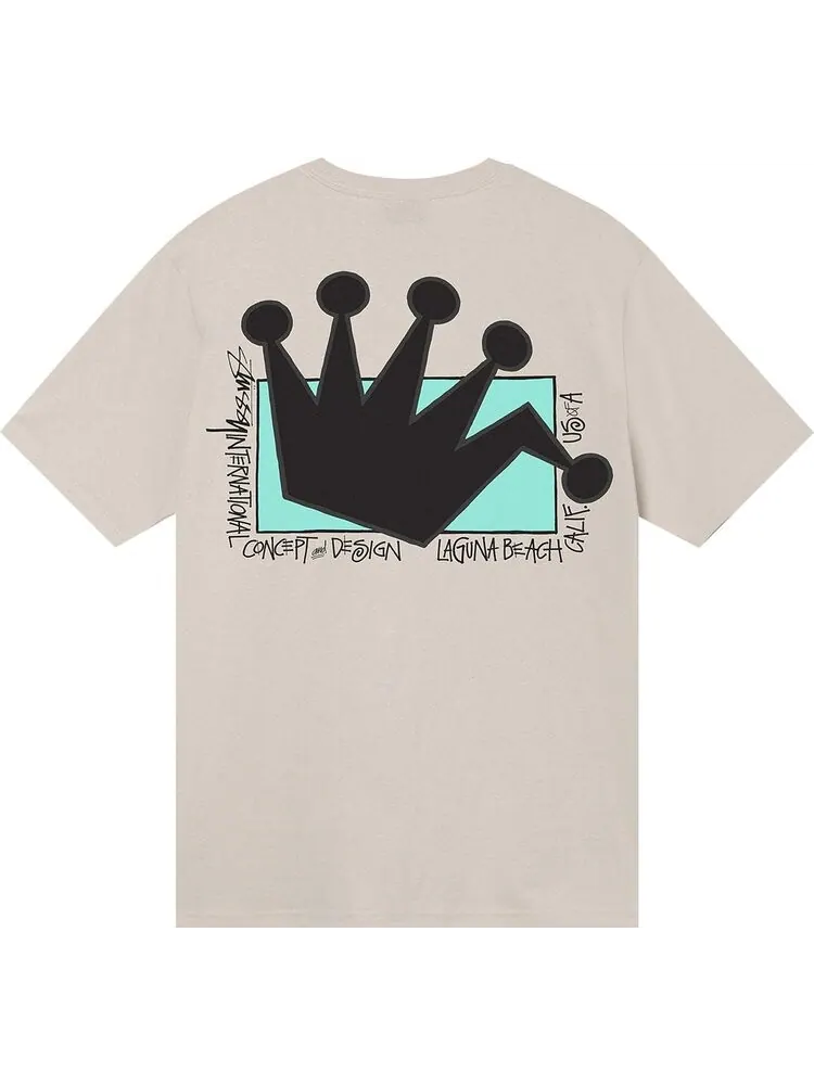 Футболка Stussy LB Crown Tee 'Smoke' — изображение 2 из 2, серый