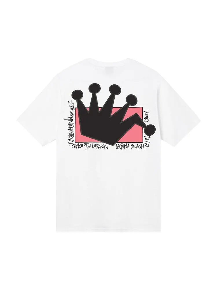 Футболка Stussy LB Crown Tee 'White' — изображение 2 из 2, белый