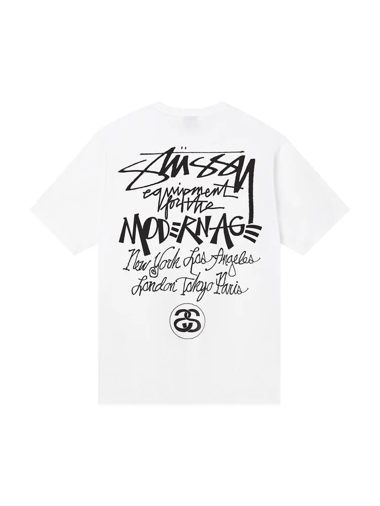 Футболка Stussy Modern Age Tee 'White' — изображение 2 из 2, белый
